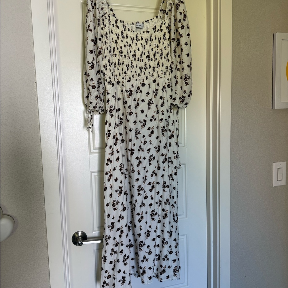Faithfull the Brand Midi Dress Marita White Floral